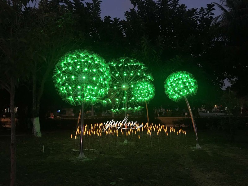 Metal Dandelion Garden Sculpture-01-YouFine Sculpture