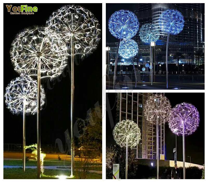 Outdoor Modern Metal Dandelion Garden Sculpture Suppliers CSS-185 ...