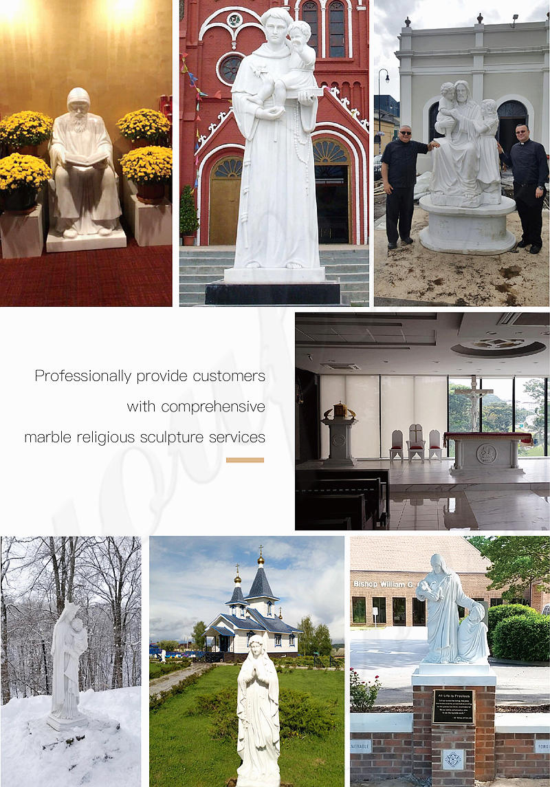 marble religious figure statues