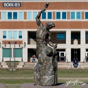 Life Size Self Made Man Famous Bronze Bobbie Carlyle Statue For Sale