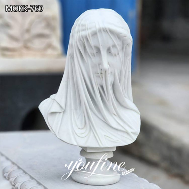 Beautiful Famous The Veiled Virgin Replica Marble Sculpture for Sale MOKK-760