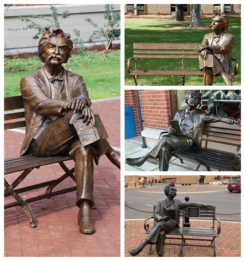 Mark Twain Bronze Sculptures