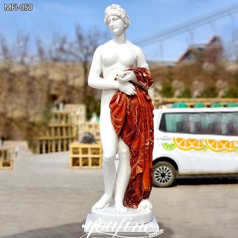 Elegant Colorful Marble Goddess Venus Statue for Garden