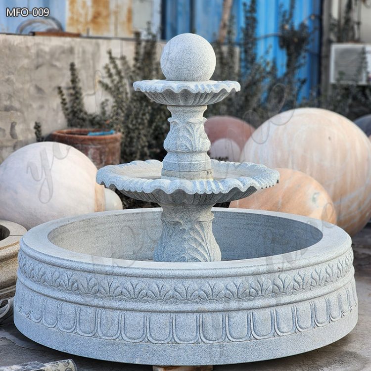 Garden Granite Outdoor Tiered Fountain for Sale