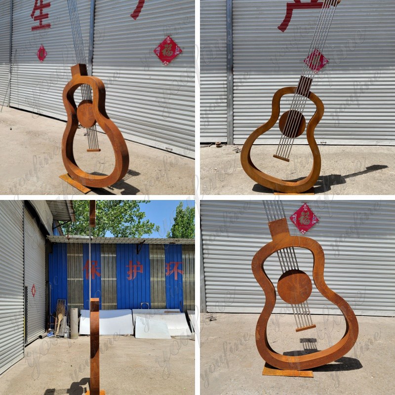 metal guitar sculpture  (4)