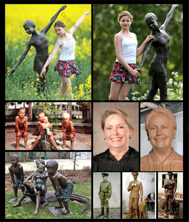 outdoor bronze sculptures