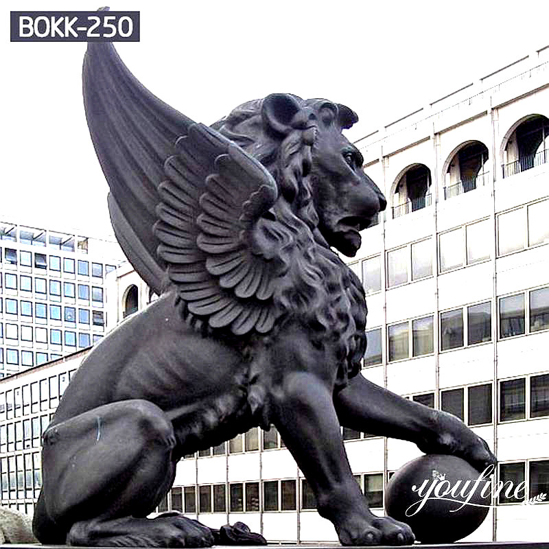 bronze griffin statue