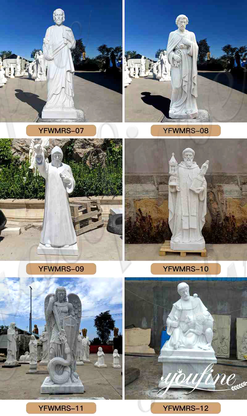 White Marble saint Statue