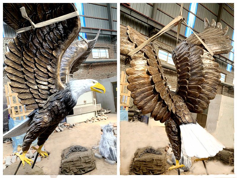 bronze eagle statue for sale-