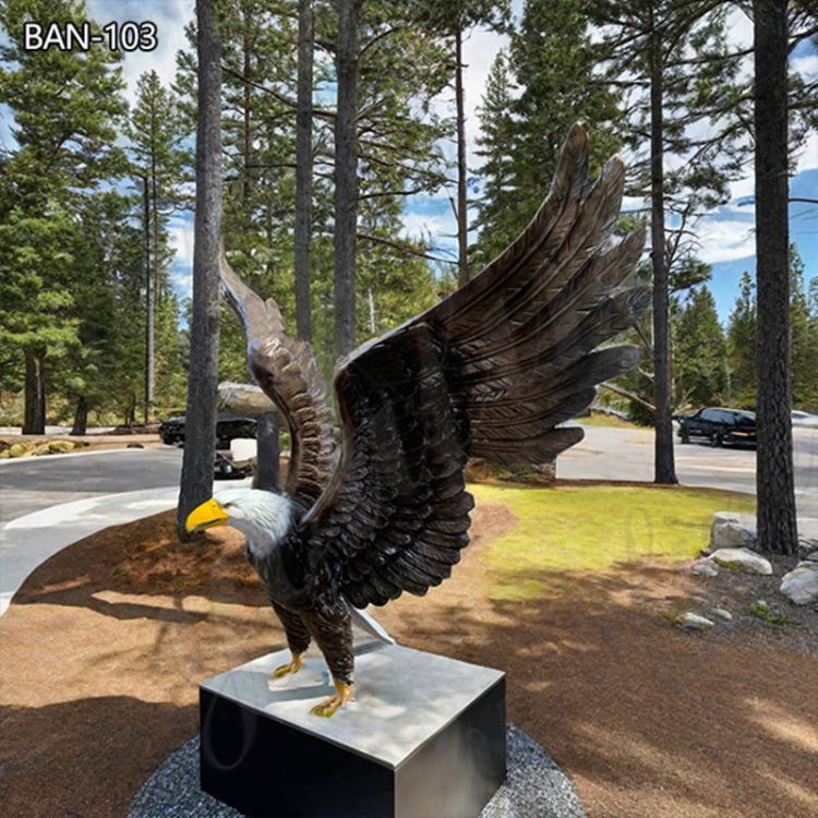 Exquisite Bronze Eagle Statue Outdoor Decor