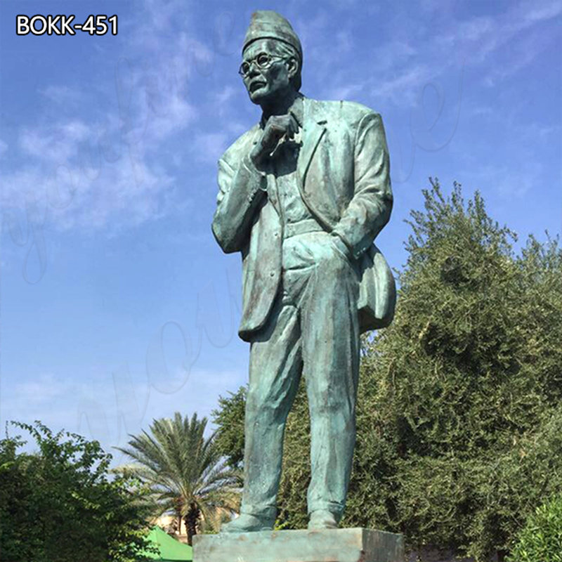 Bronze Custom Famous Comedian Statue of Salim AI-Basri For Sale