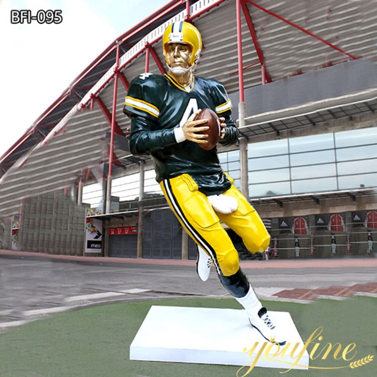 Custom Bronze Green Bay Packers Quarterback Statue Replica